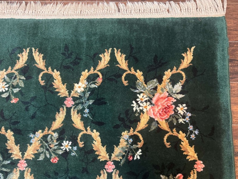 Karastan Garden of Eden Rug 8.8 x 11.8, Green Savonnerie 509/1733, Wool gallery