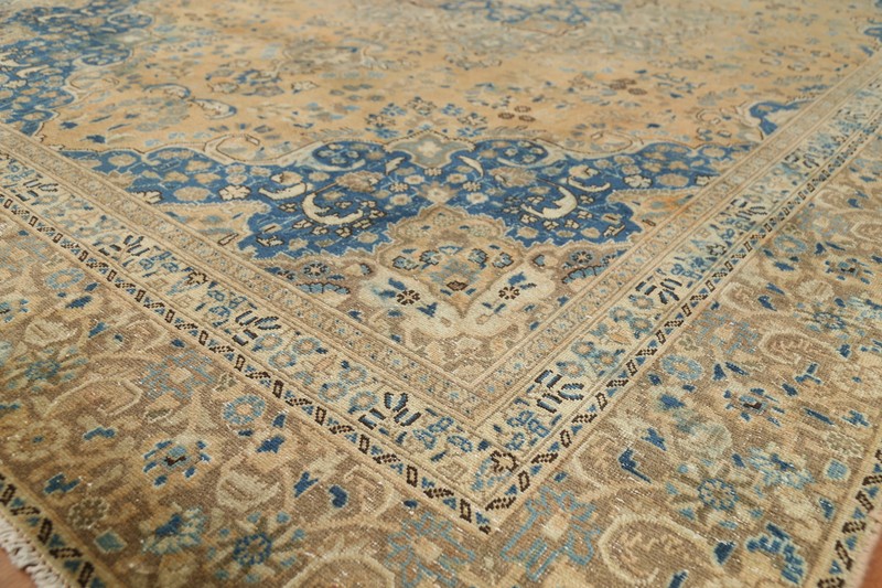 Traditional Wool Rust Muted Room Size Area Rug Vintage Hand-made Carpet 8x12 gallery