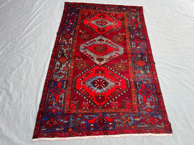 4'2 x 6'9 ft Vintage Turkish-Inspired Medallion Design Soft Wool Rug Bedroom Rug gallery