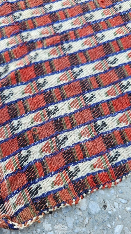 3x3 Square rug, wool rug kilim, antique decor, antique fabric, old fabric, kilim gallery