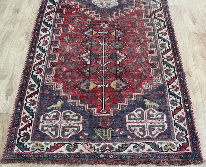 Antique Handmade Persian Tribal Runner 256 x 83 cm Hand Knotted Wool Runner gallery