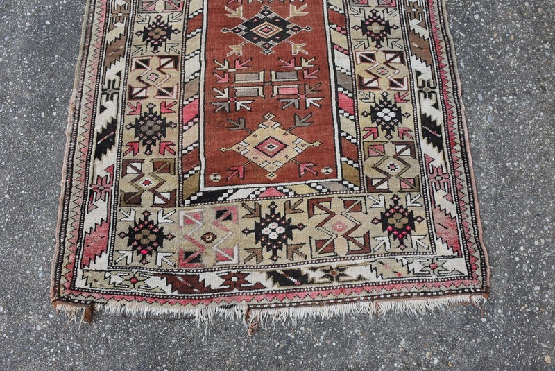 Antique Caucasian Rug Kazak Shirvan 3.5x6 gallery