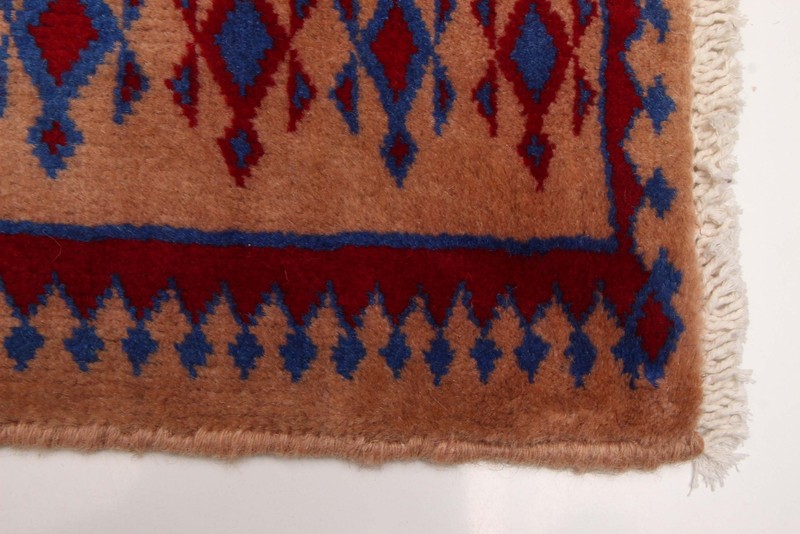 Vintage 3'2" x 4'3" Traditional Hand Knotted Vegetable Dye Wool Area Rug gallery