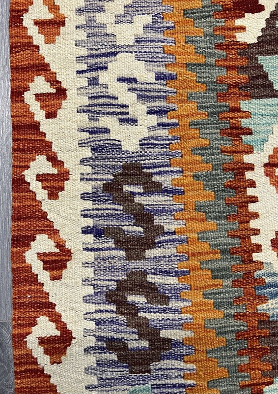 Vintage Kilim Traditional Hand Made Oriental Wool Kilim 5ftx3.2ft 159cmx102cm gallery