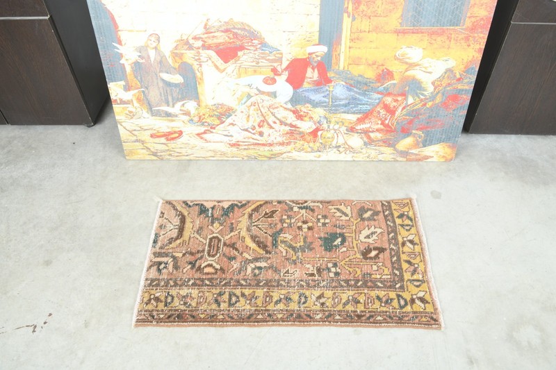 2x3 Turkish Door Mat Rug Hand-Knotted Mini Carpet Vintage Small Rug Boho,713 gallery
