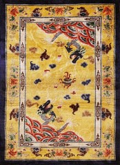 4X6 Antique Chinese Silk Area Rug 1925