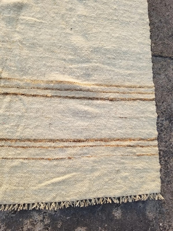 Vintage Traditional Handmade Turkish Wool Multicolor Kilim 6.0x4.1ft gallery