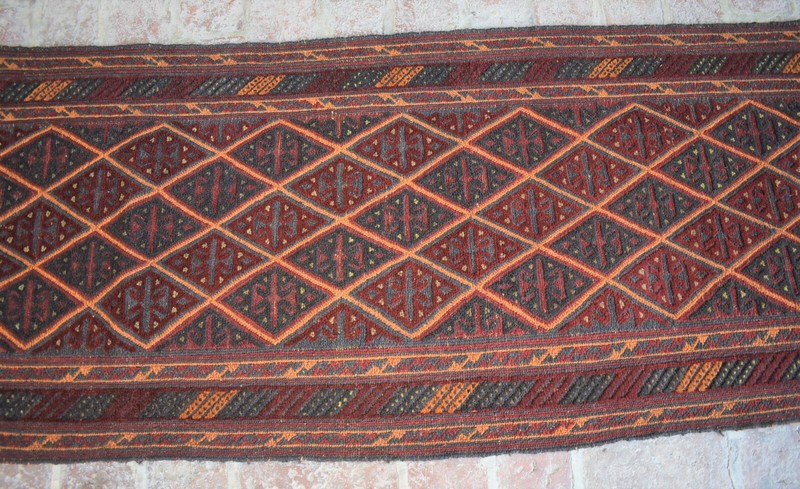 3x13 Ft Vintage Handmade Afghan Moshvani Hallway Rug Persian Wool Tribal Runner gallery