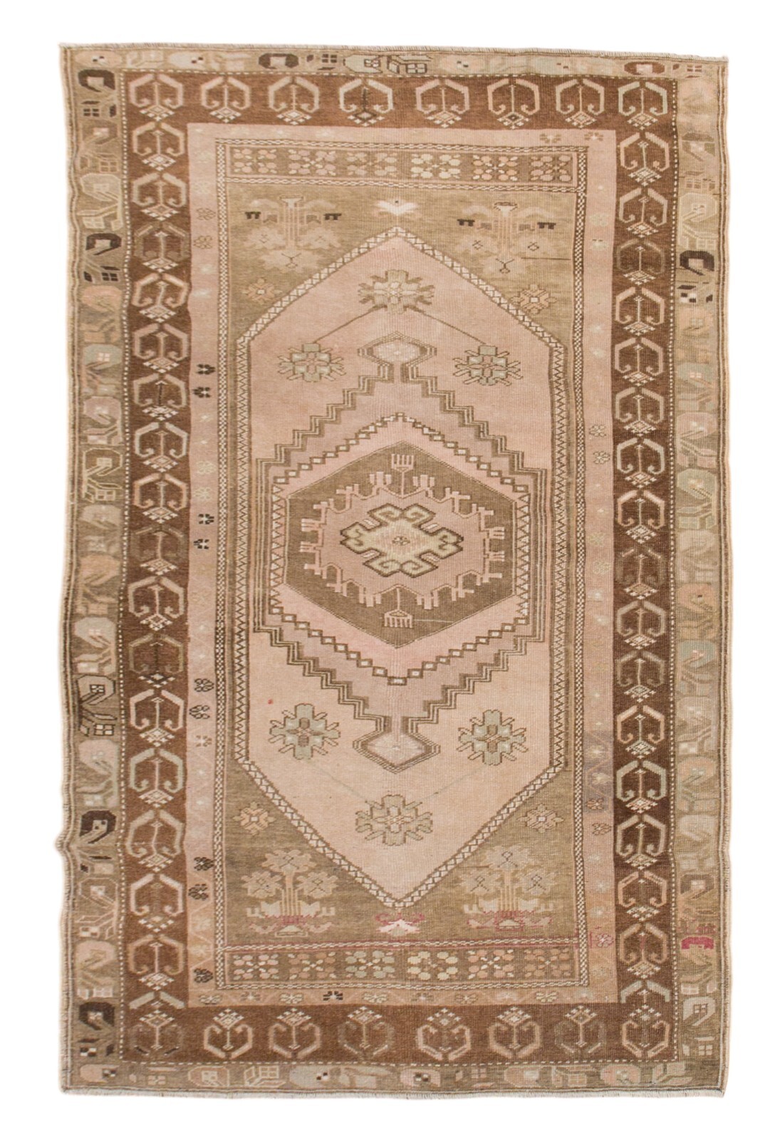 Area Rug,Turkish Rug,Vintage Rug, 4'5 x 7'8 ft, Handmade Rug,Oushak Rug gallery