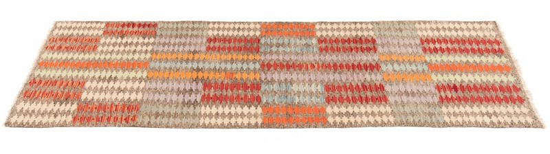 Kelim Afghan 288x84 cm Handwoven Oriental Carpet Rug Runner Kilim gallery