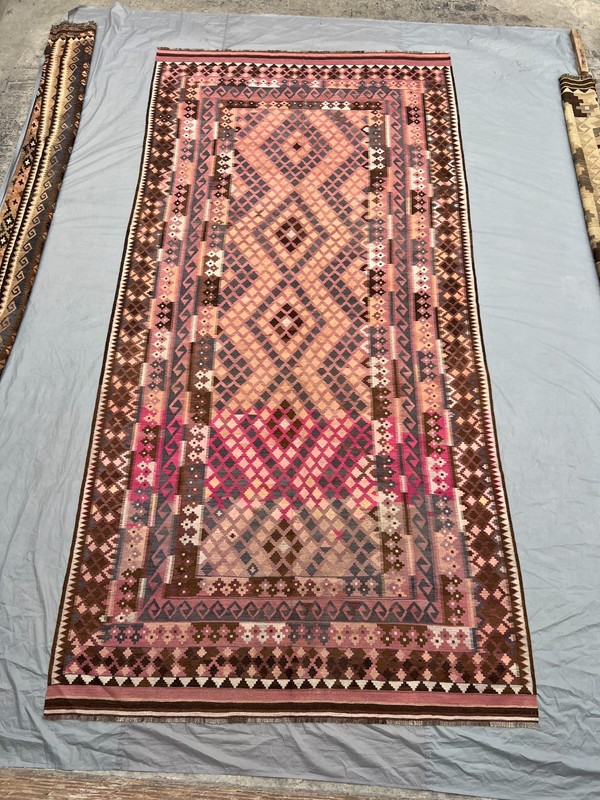 8x16 Afghan Handmade Kilim Rug Flat Weave Wool Oversized Palace Size Area Carpet gallery