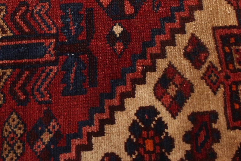 Vintage Traditional Hand-Knotted Area Rug 3'11" x 6'3" Oriental Wool Carpet gallery