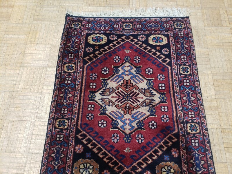 2.6x6 TURKISH KAZAK KARAJEH VINTAGE AUTHENTIC HAND WOVEN 100% WOOL ORIENTAL RUG gallery