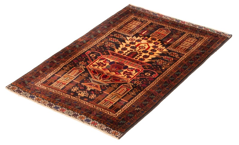 Vintage Hand-Knotted Area Rug 2'11" x 4'8" Traditional Wool Carpet gallery