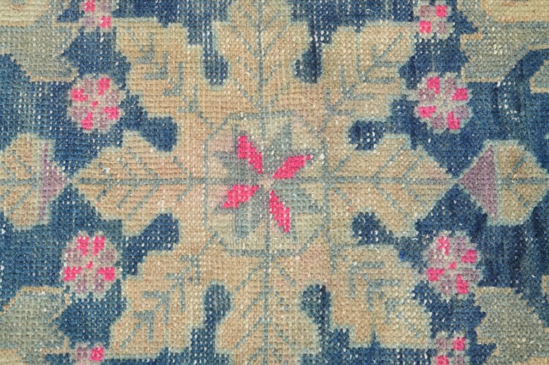 4x7 Turkish Wool Area Rug Hand-Knotted Faded Vintage Oushak Rug Decor Carpet,810 gallery
