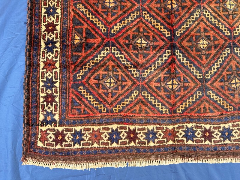 130 x 210 cm Beautiful Natural Vegetable Dye Jamshir Nomad Tribal Belouch Carpet gallery