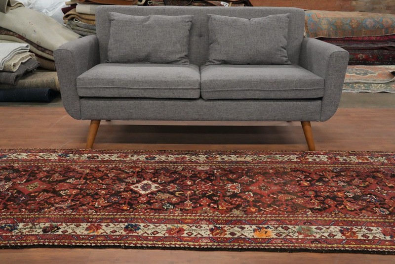 Antique Vegetable Dye 13 ft Traditional Runner Rug 4x13 Wool Handmade Carpet gallery