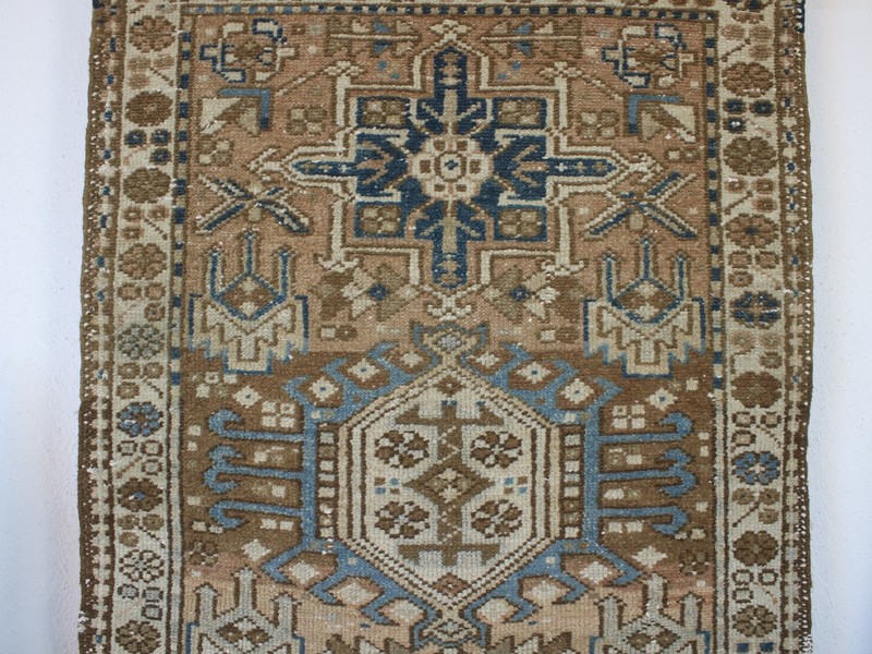 3x9 Ft Vintage Hand-Knotted Red Runner Rug 2'7" x 8'7" Handmade Wool Hallway Rug gallery