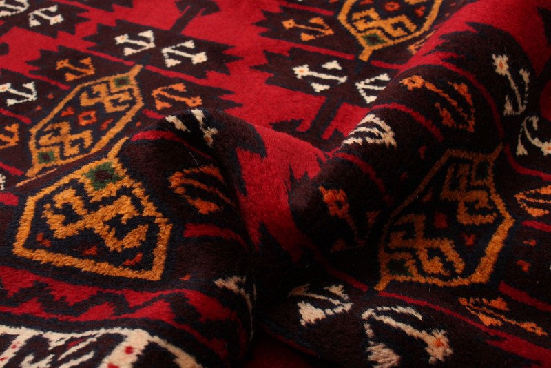 Vintage Geometric Area Rug 4'7" x 9'3" Traditional Hand-Knotted Wool Carpet gallery