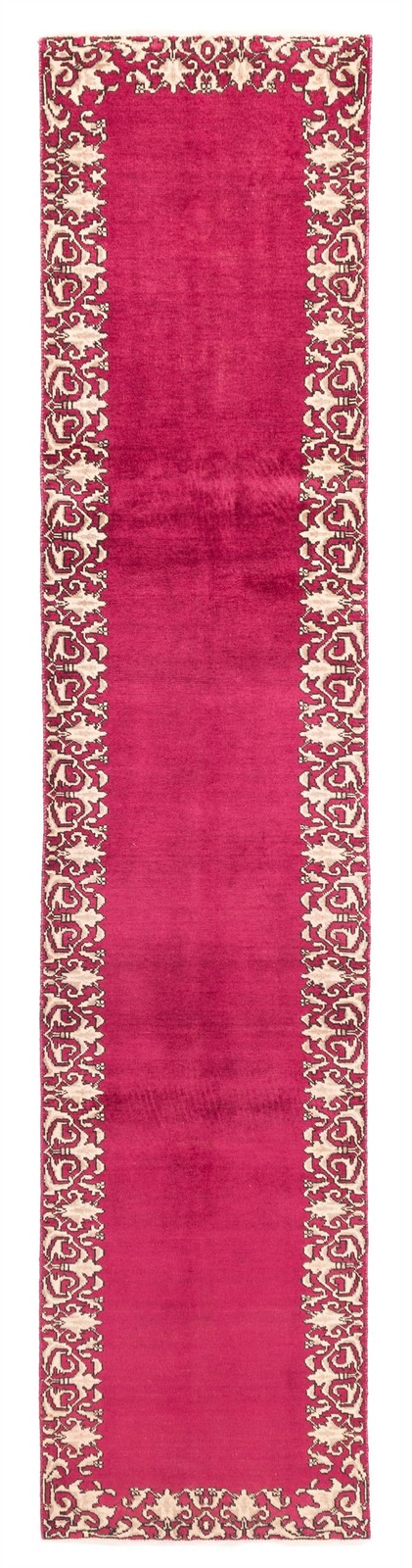 2'4" x 12'1" Vintage Hand-knotted Runner Rug Traditional Oriental Wool Carpet gallery