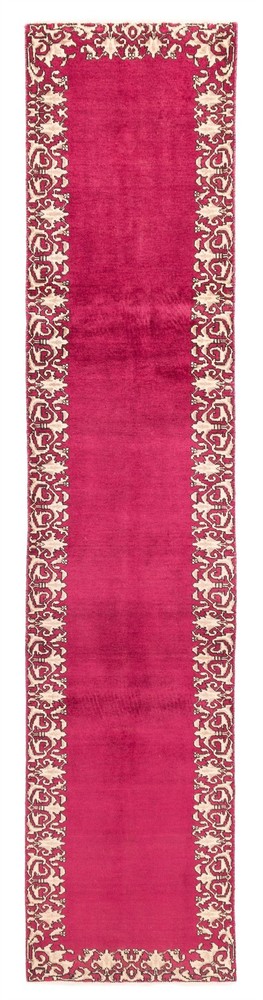 2'4" x 12'1" Vintage Hand-knotted Runner Rug Traditional Oriental Wool Carpet