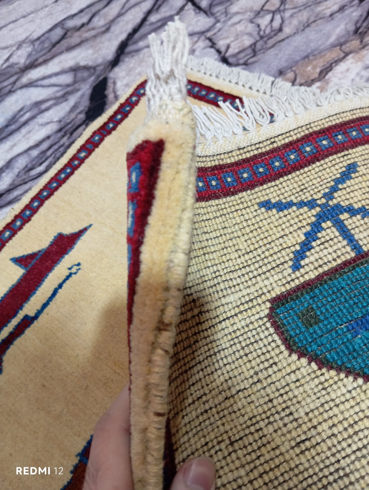 Afghan Handmade War Rug 3x2 ft – Hand-Knotted Wool Tribal War Motif Carpet gallery