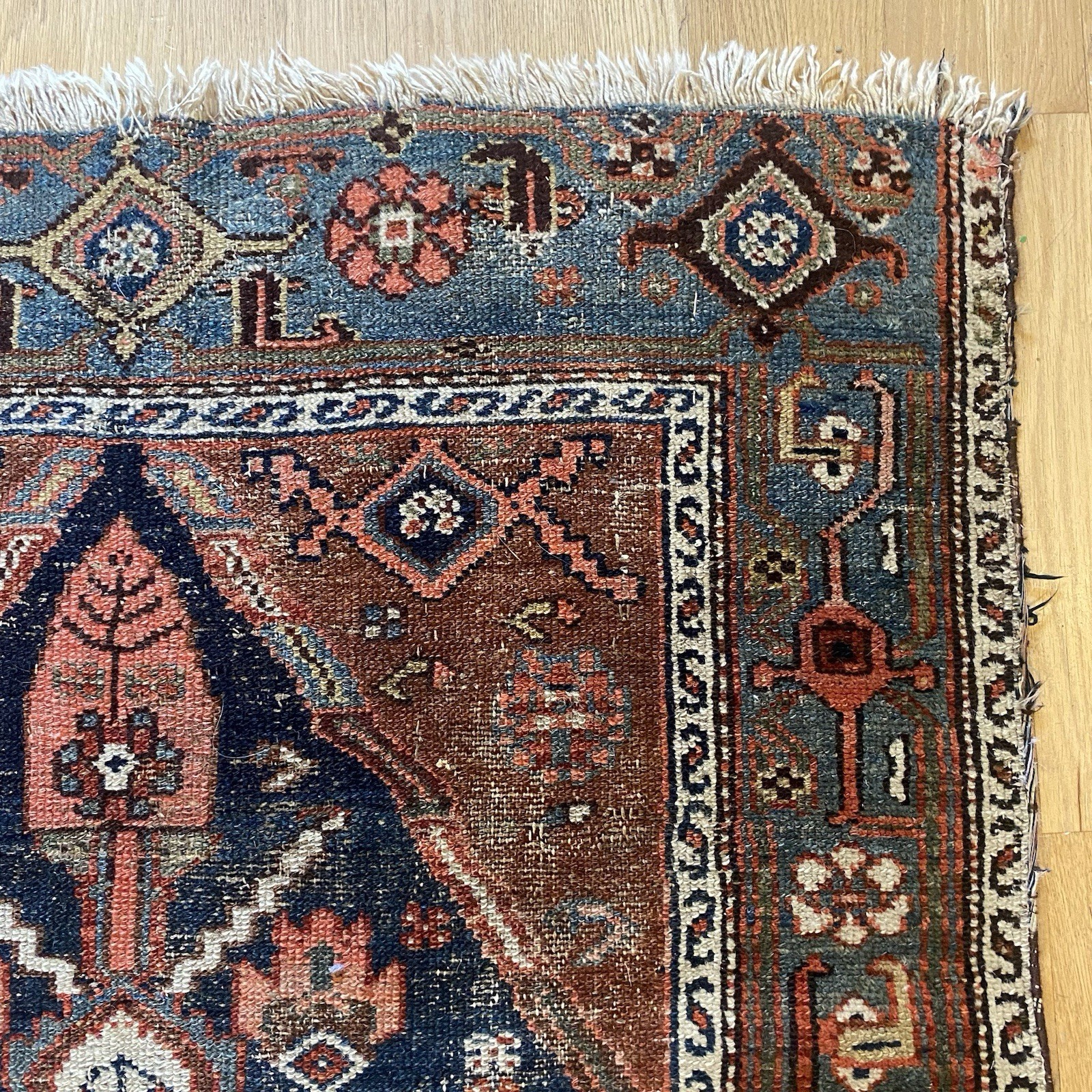 Vintage Rug 3' 4 x 5' 5 Brown Hand Knotted Tribal Oriental Rug gallery
