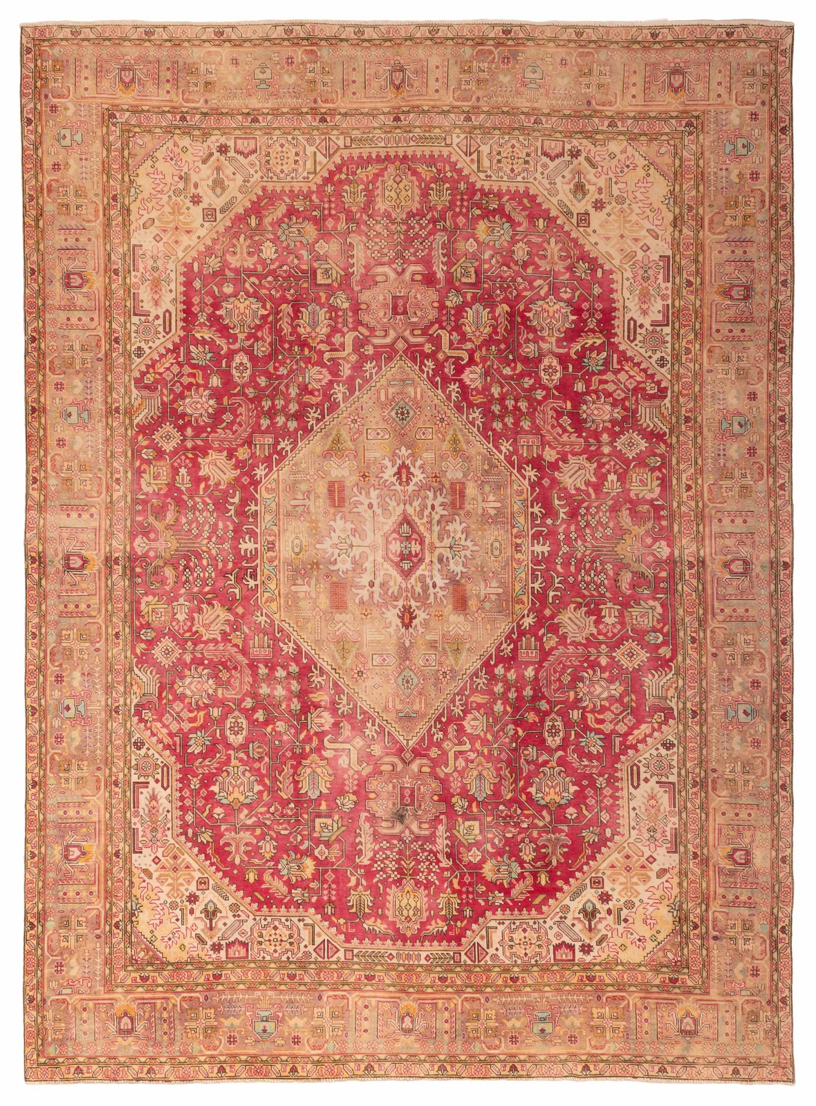 Traditional Vintage Hand-Knotted Oriental Carpet 9'1" x 12'0" Wool Area Rug gallery