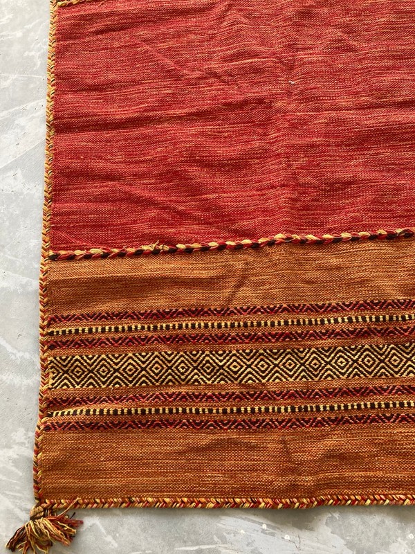 Vintage Traditional Handmade Lovely Moroccan Kilim Floor Rug Carpet 178x116 cm gallery