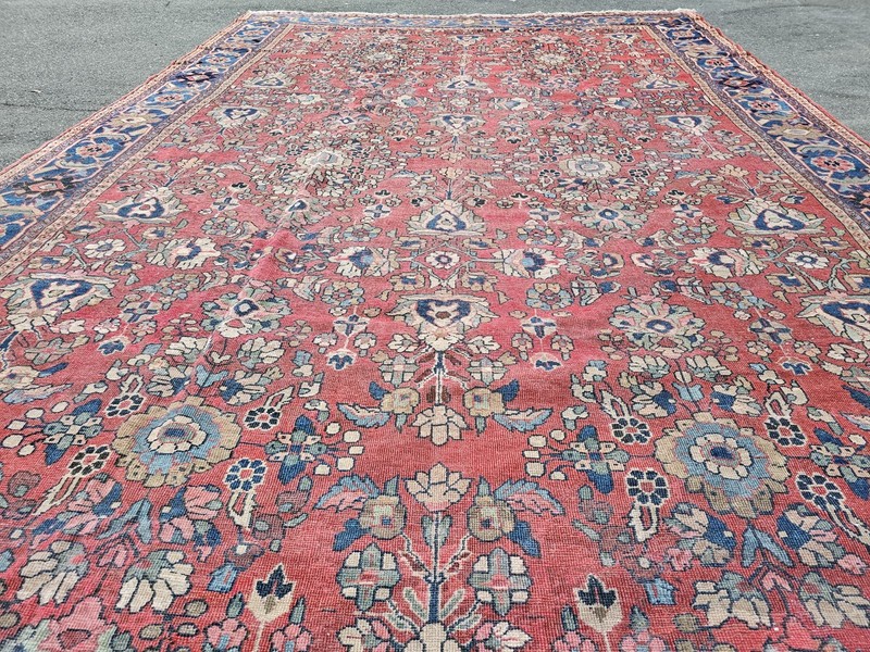 10.4 x 16.9 VEG DYE ANTIQUE SERAPI QUALITY CAUCASIAN VINTAGE HERIZ USHAK gallery