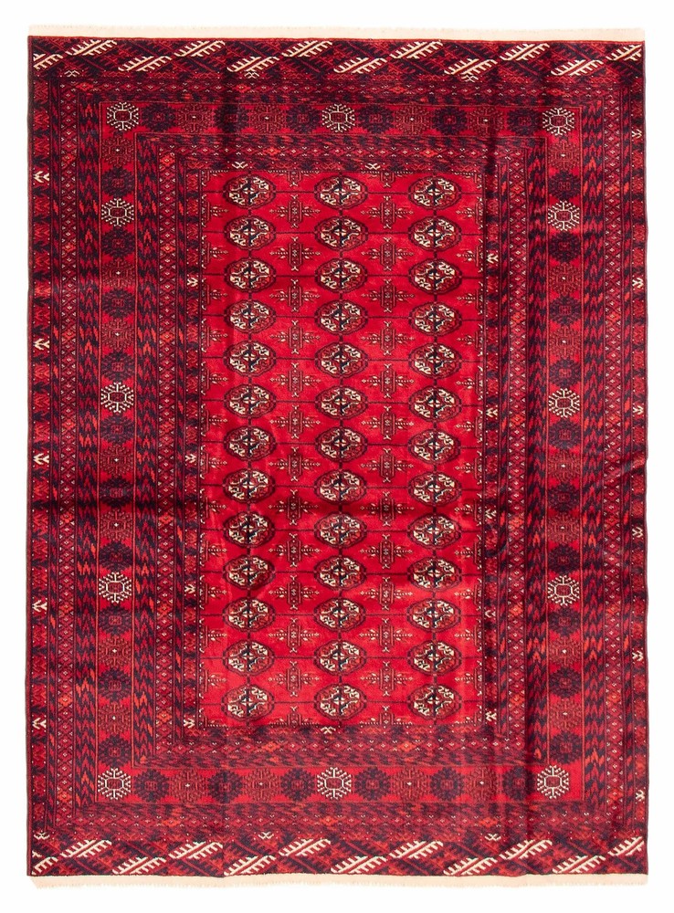 Traditional Vintage Hand-Knotted Carpet 4'1" x 5'11" Wool Area Rug
