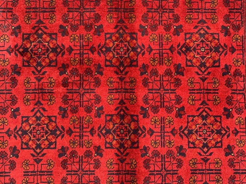 Fine Quality Hand Knotted Afghan Khal Muhammadi Wool Area Rug 8 x 6 Ft gallery