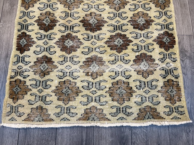 Vintage Rug, 3.3 x 6.6 ft, Turkish Rug, Beige Rug, Oriental Rug, Oushak Rug gallery