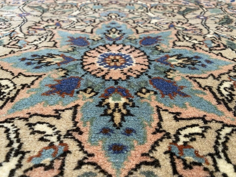 Unique Floral Vintage 1940-1950's Hereke Rug 8’6”x12’6” Wool Turkish Carpet gallery