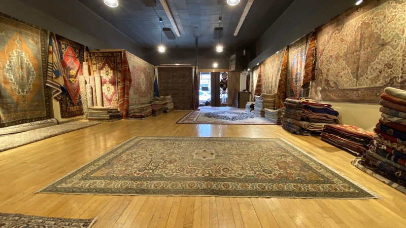 Beautiful Antique 1940-1950's Natural Dye,Wool Pile Armenian Rug 6’6”x9’8” gallery