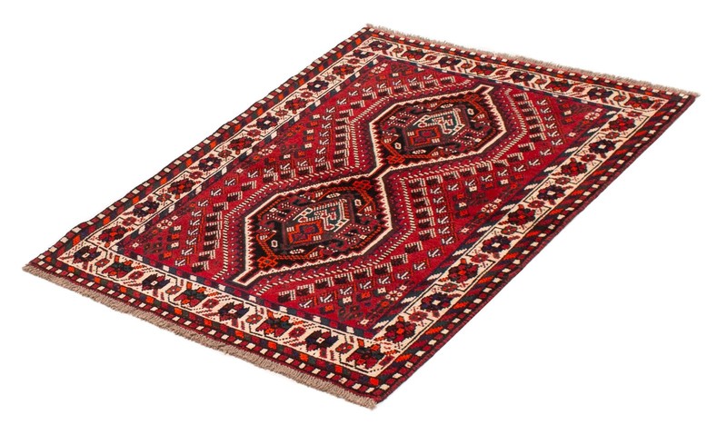 Vintage Traditional Hand-Knotted Area Rug 3'9" x 5'1" Oriental Wool Carpet gallery