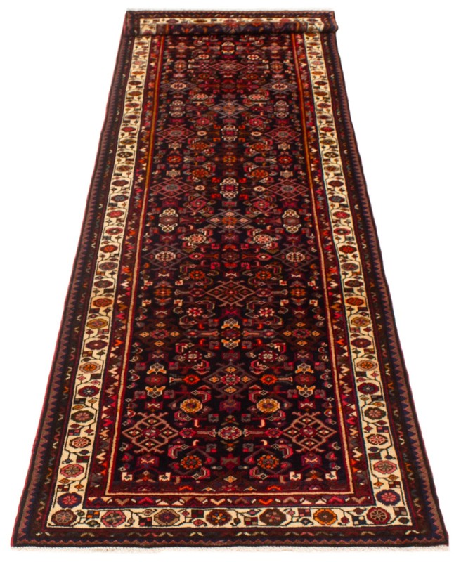 Vintage Hand-knotted Runner Rug 3'5" x 12'8" Traditional Oriental Wool Carpet gallery
