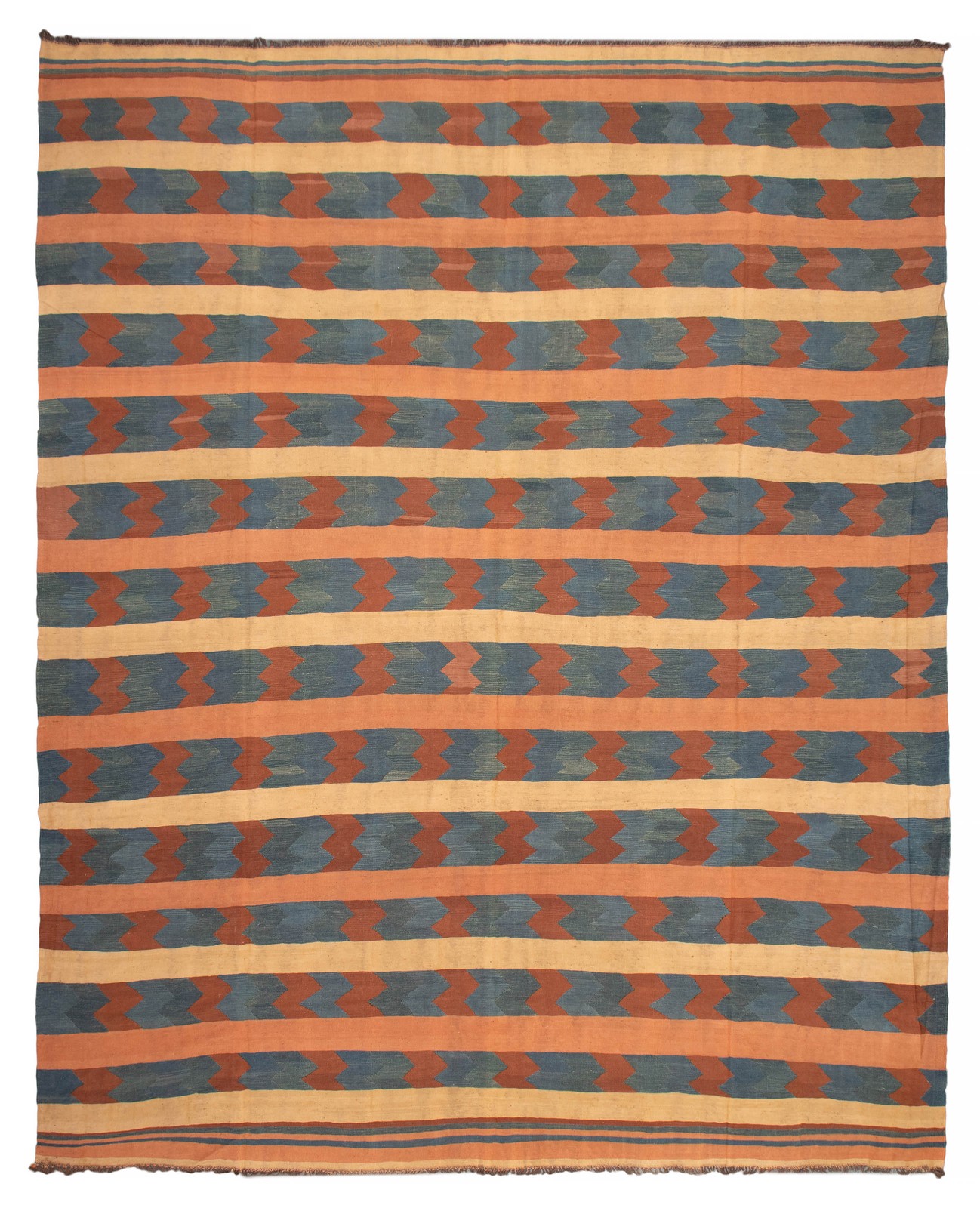 Traditional Vintage Hand Woven Area Rug 12'10" x 16'3" Wool Oriental Carpet gallery