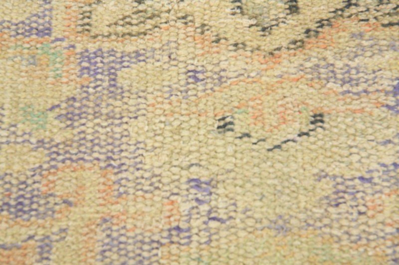 Faded Turkish Runner Rug 2x5 Hand-Knotted Vintage Oushak Oriental Rug Carpet,722 gallery