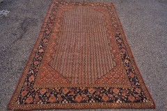 Auth: 19th / C Antique Qashqai Khamseh Tribes S P…n Rug 5x9ft