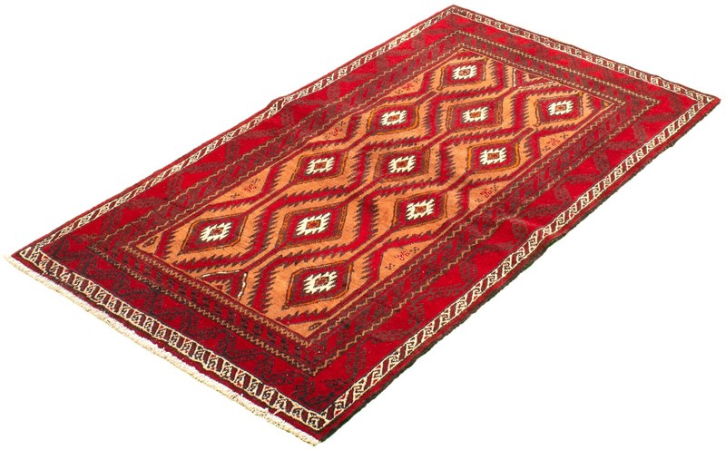 Vintage 3'11" x 6'11" Traditional Hand Knotted Vegetable Dye Wool Area Rug gallery