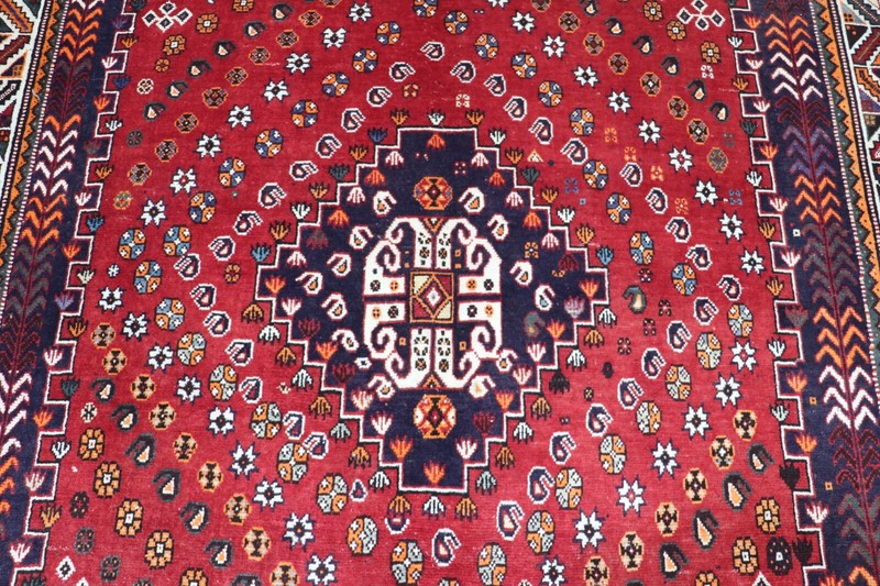 VINTAGE HANDMADE QASHQAI RUG TRIBAL RUG NOMAD RUG 260 x 157 CM gallery