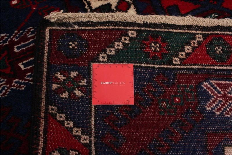 Vintage Hand-Knotted Carpet 4'11" x 8'6" Traditional Oriental Wool Area Rug gallery