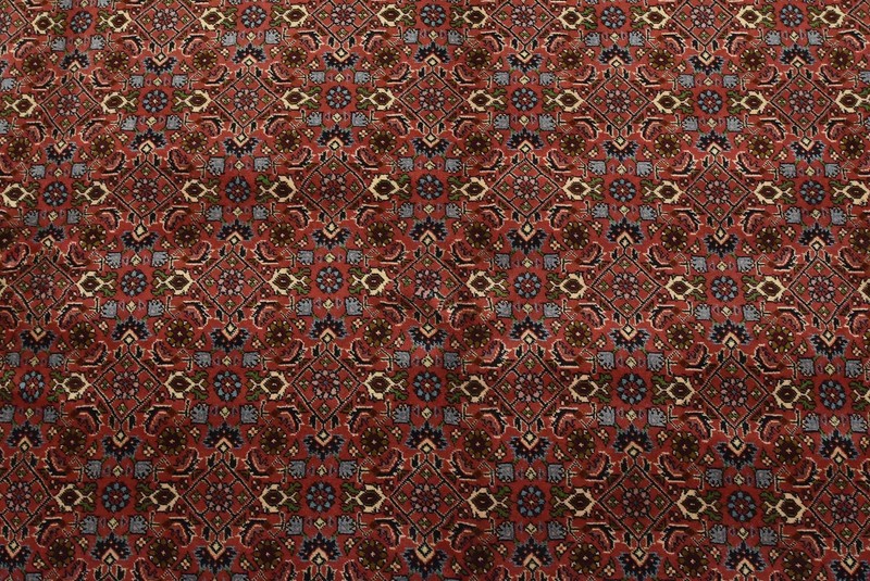 Bidjar Rug 8’2” x 8’5” Red Wool Vintage Traditional Hand-Knotted Carpet gallery