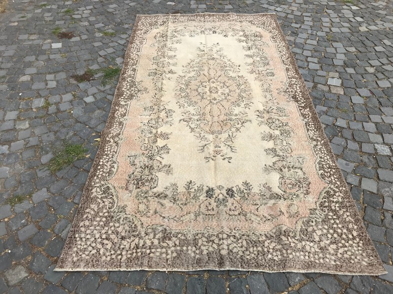 Turkish Vintage Rug, Handmade Wool Rug, Bohemian Large Rug, 5,5 x 10, ft gallery