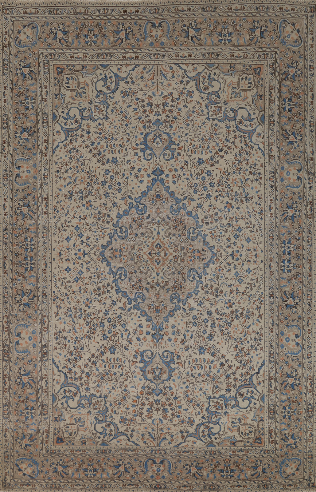 Vintage Wool Handmade Tebriz Traditional Area Rug 6x10 Floral Living Room Carpet gallery