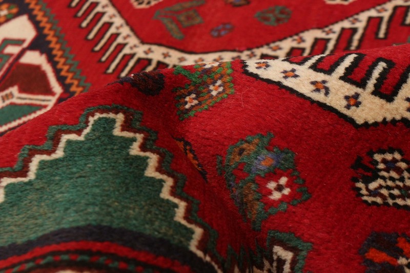 Vintage 3'9" x 4'10" Traditional Hand Knotted Vegetable Dye Wool Area Rug gallery