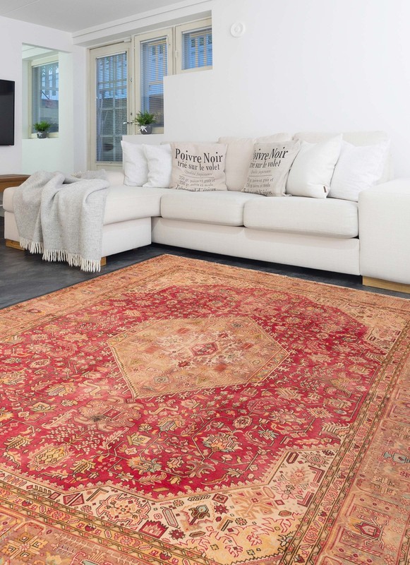 Traditional Vintage Hand-Knotted Oriental Carpet 9'1" x 12'0" Wool Area Rug gallery