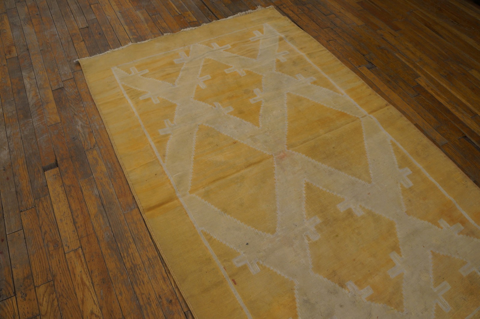 4X6 Antique Indian Dhurries Wool Area Rug 1940 gallery