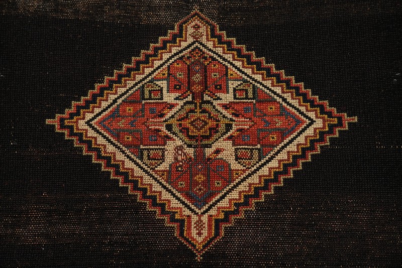 Pre-1900 Vegetable Dye Traditional Area Rug 5x10 Ft Hand-Knotted Wool Carpet gallery